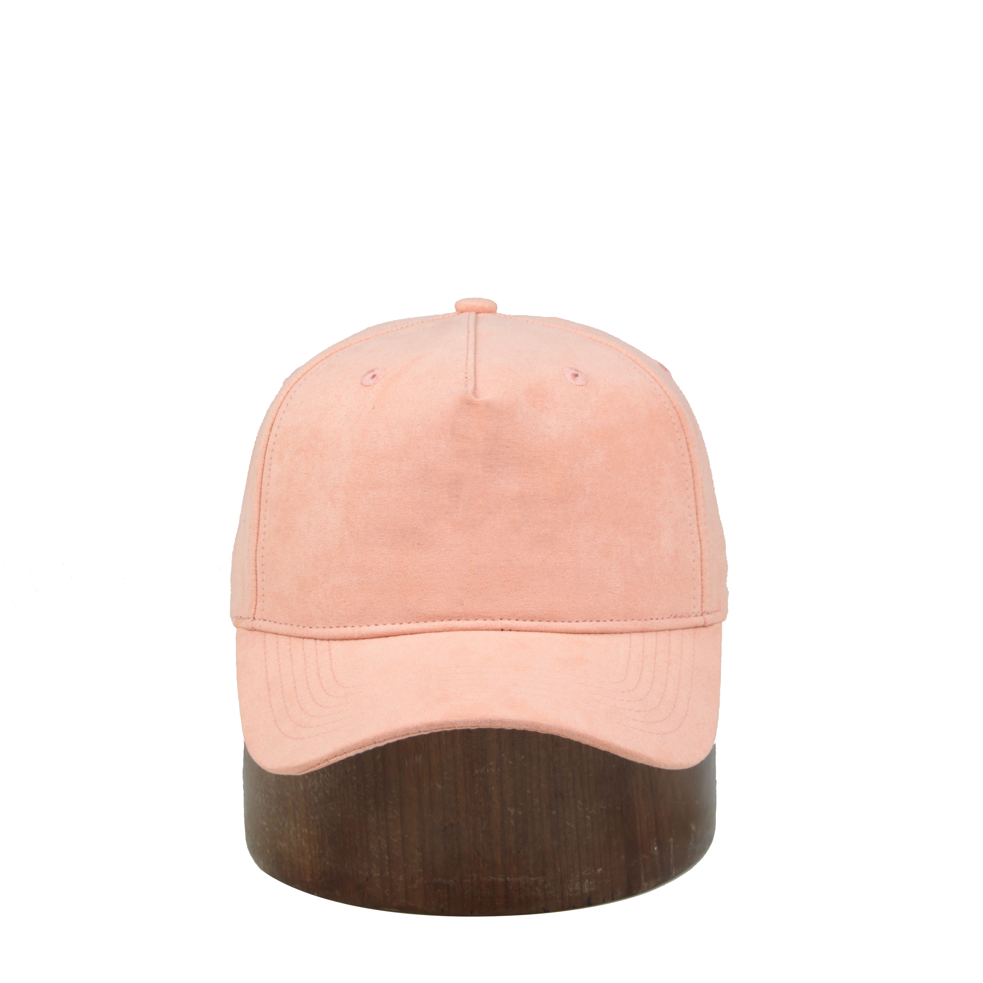 Genuine Suede Solid Color 5-panel Baseball Cap
