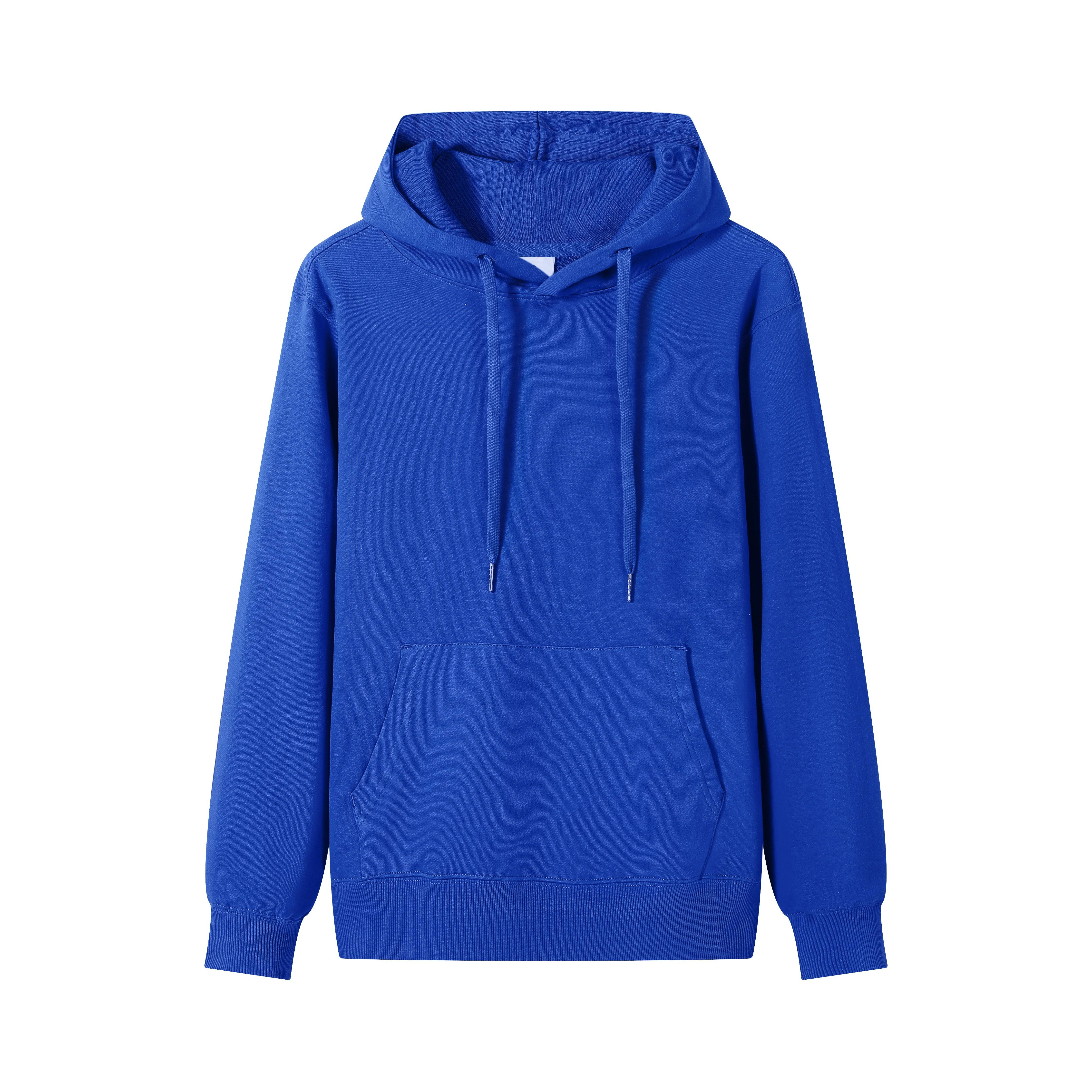 Custom Logo Casual Cotton Printed T-Shirt Sports Fleece Embroidery Bulk Hoodie Solid Color
