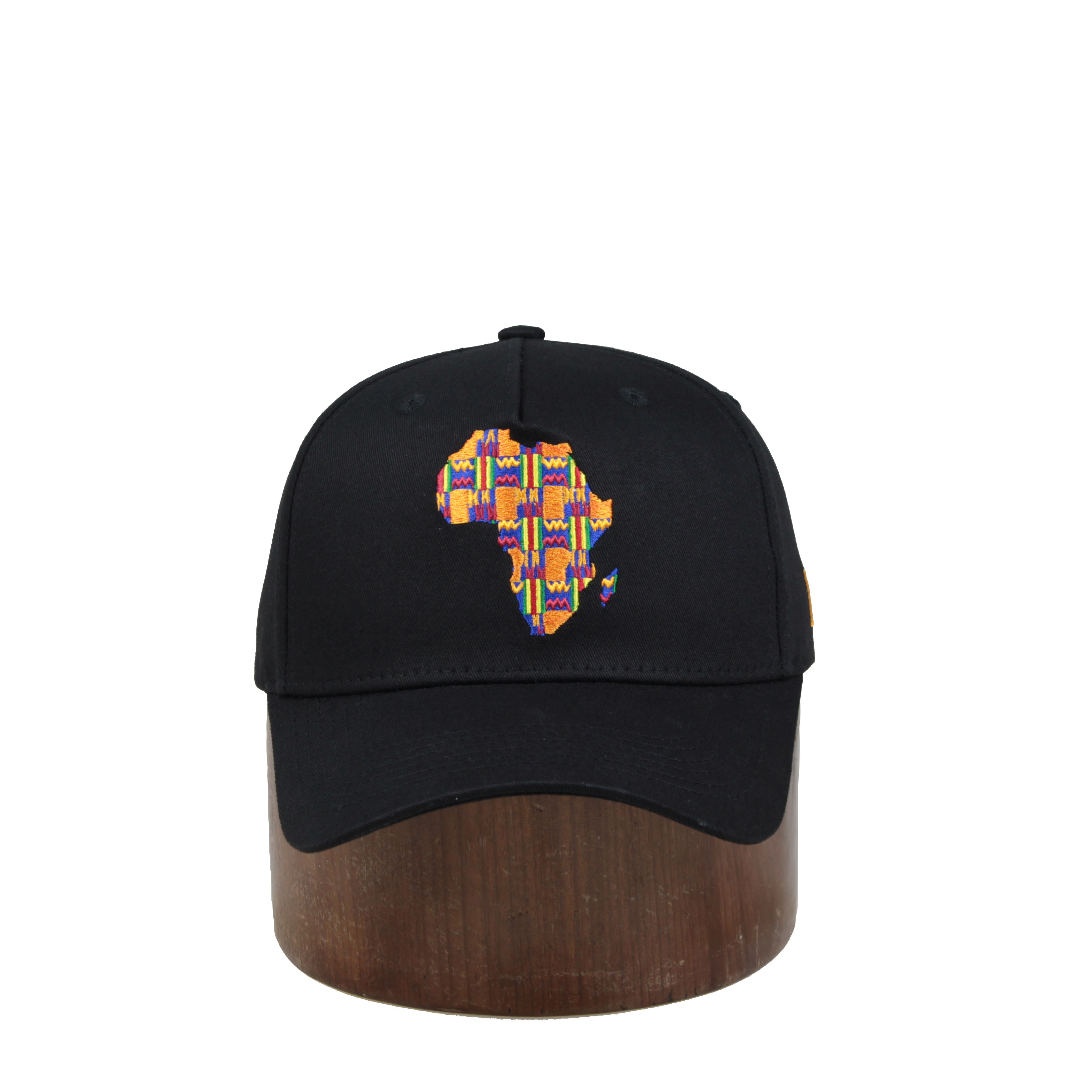Cotton Map Logo Baseball Cap, Custom Printed Back Closure