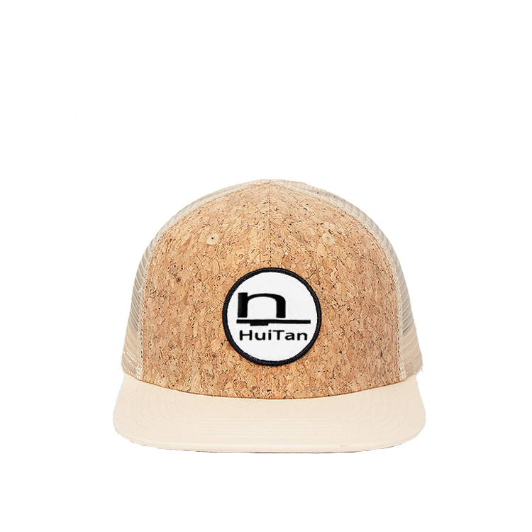 Cork 6-Panel Mesh Trucker Snapback Cap