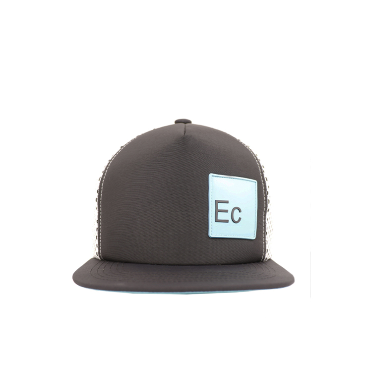 Large-Hole Mesh 5-Panel Snapback Hat
