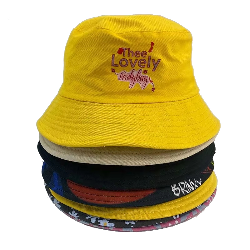Outdoor Embroidery Summer Unisex Fishing Cap Custom Cotton Fisherman Bucket Hat