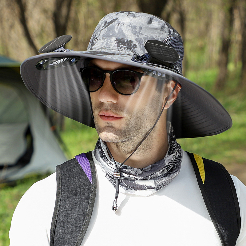 The Best Father's Day Gift，Solar Powered FanHat- Your ultimate outdoor summer cooler!