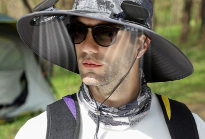 The Best Father's Day Gift，Solar Powered FanHat- Your ultimate outdoor summer cooler!